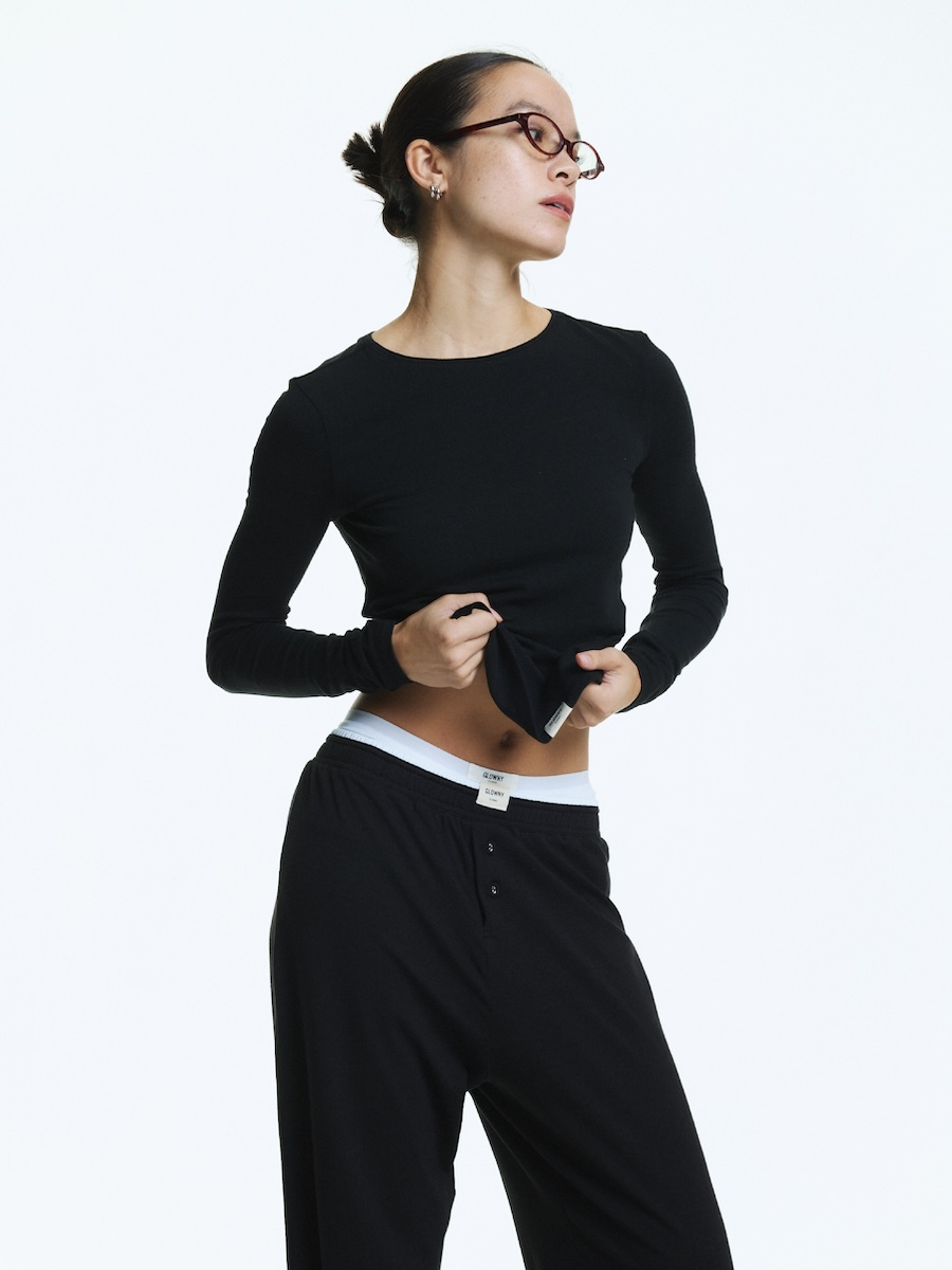 MUSINSA | GLOWNY G MODAL LONG SLEEVE (BLACK) MUSINSA | GLOWNY G MODAL LONG SLEEVE (BLACK)