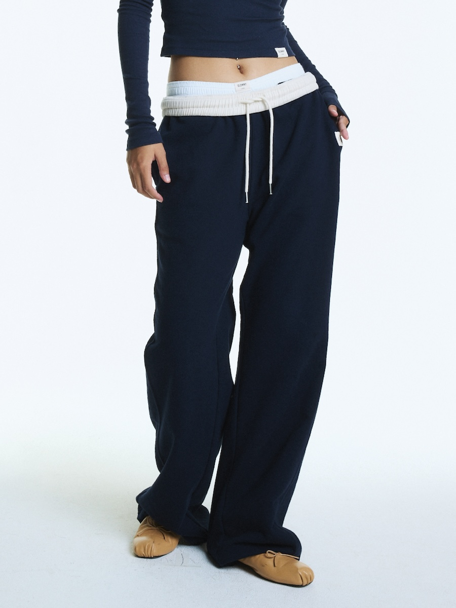 【glowny】 G CONTRAST SWEATPANTS ★送料関税込み★ MUSINSA公式 | GLOWNY G CONTRAST SWEATPANTS (NAVY)