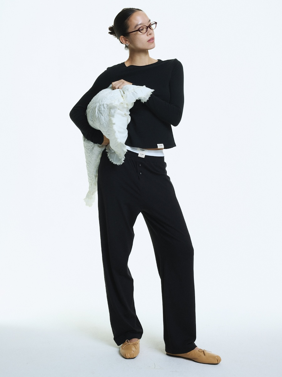 ◆GLOWNY◆ G MODAL BUTTON PANTS BLACK GC24WTPT003BK MUSINSA | GLOWNY G MODAL BUTTON PANTS (BLACK)