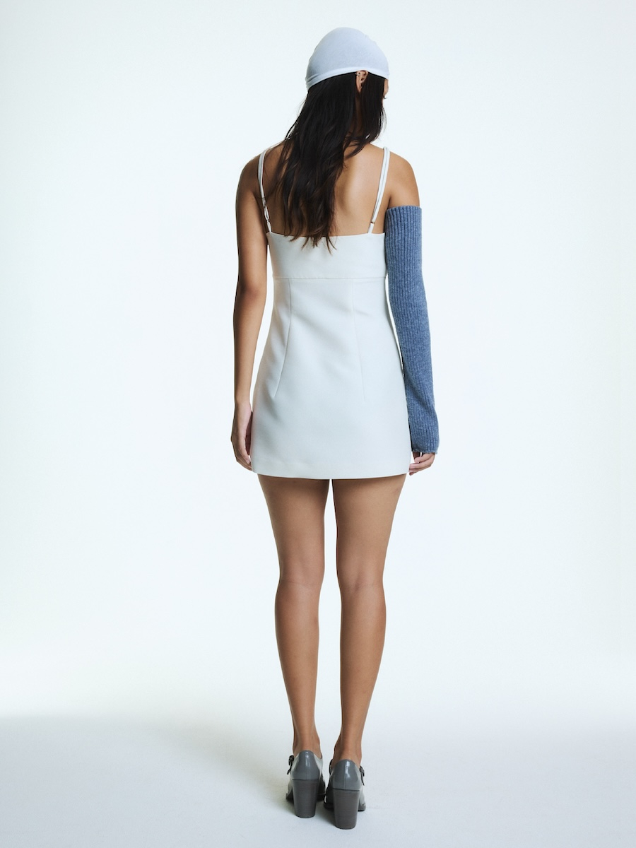 MUSINSA | GLOWNY G SLIP MINI DRESS (IVORY)