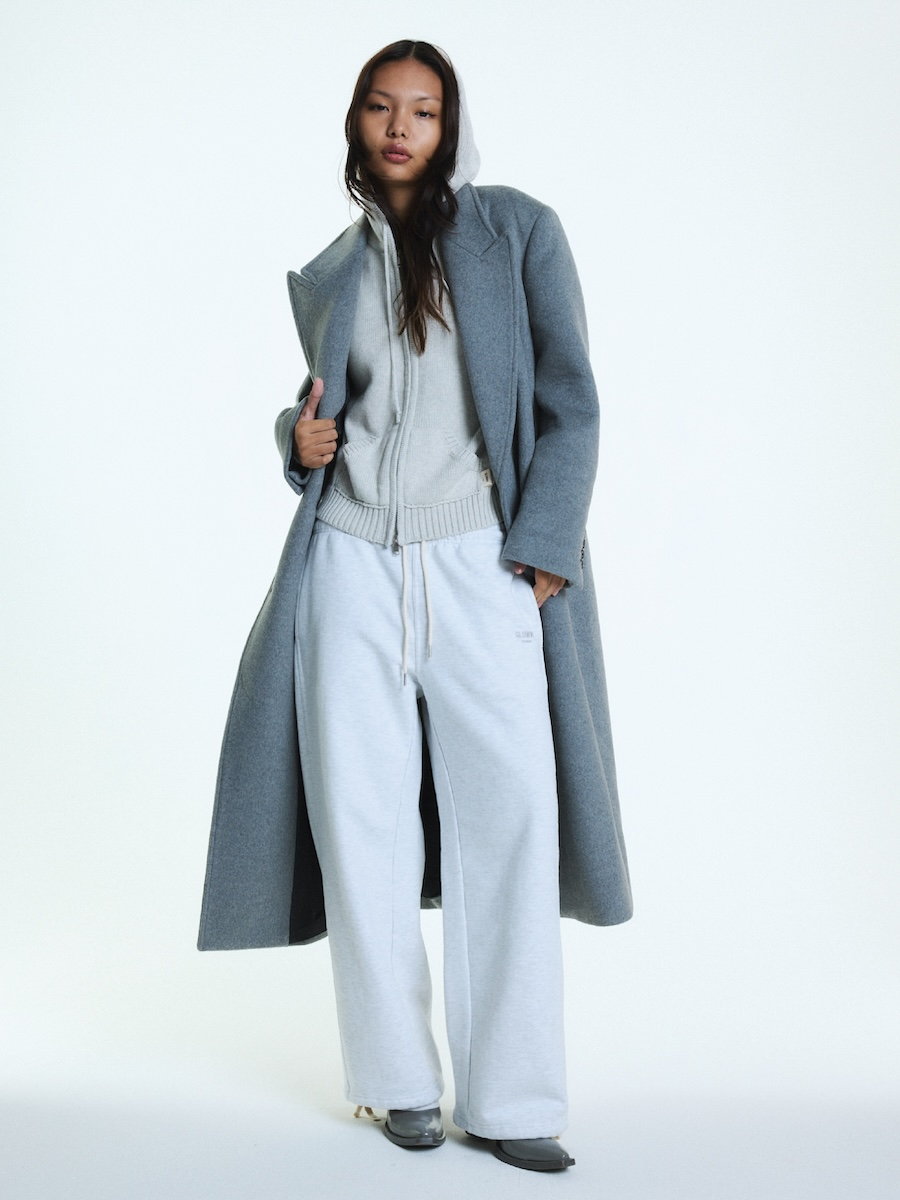 G CLASSIC KNIT ZIP UP (GRAY) 상세 이미지 3