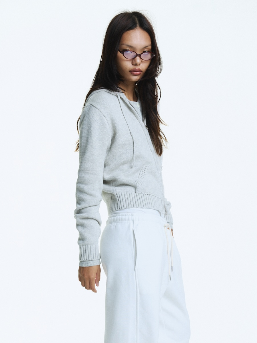 G CLASSIC KNIT ZIP UP (GRAY) 상세 이미지 8