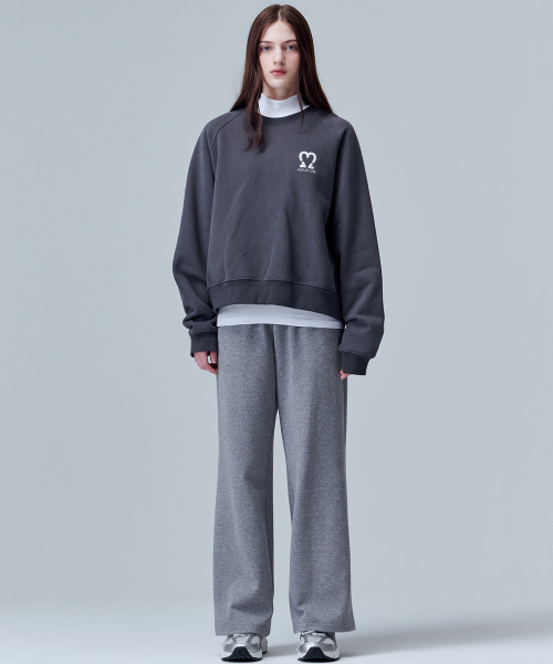 Свитшот реглан с начесом 5305 (Dark Gray)