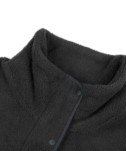 Dark cloud fleece vest