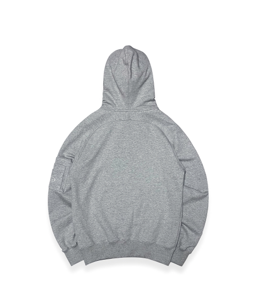 R-0020 COMBAT HALF ZIP-HOODIE(GRAY)