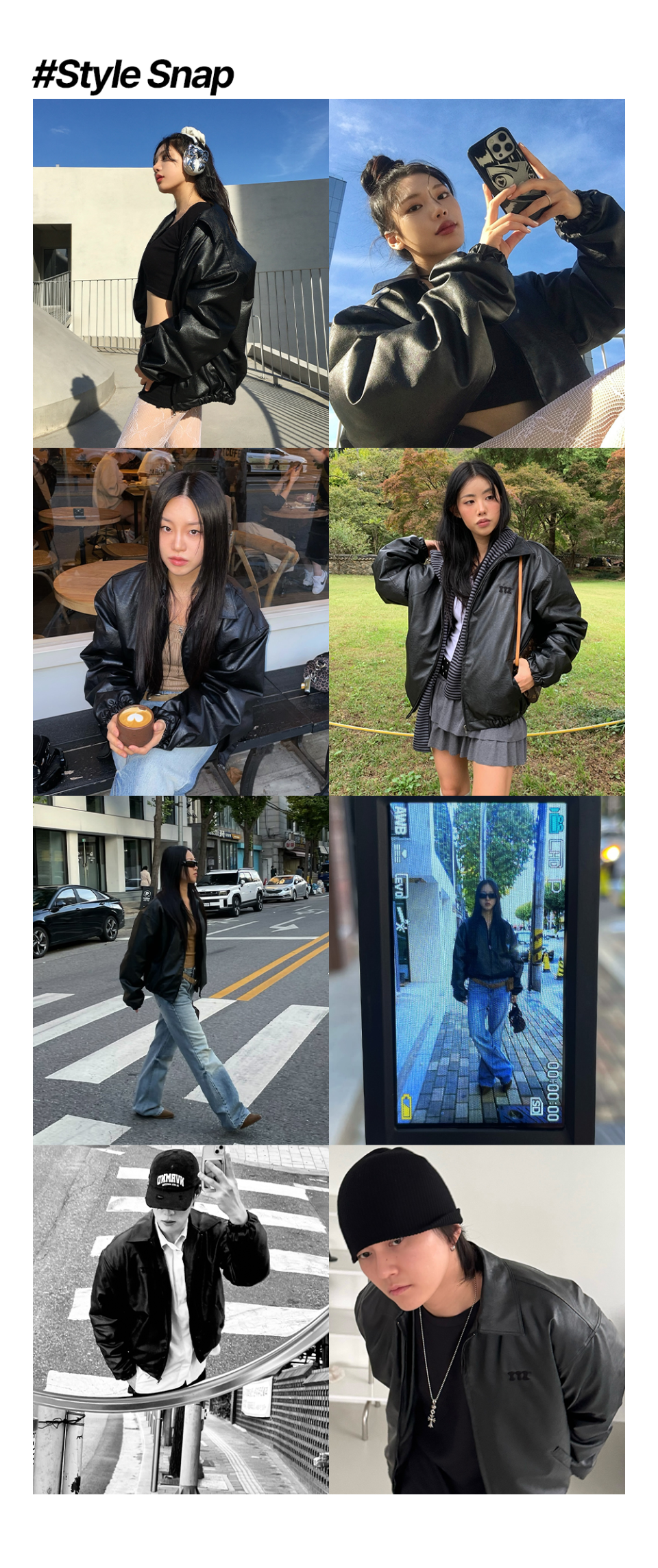 【ITZAVIBE】24fw ITZ MINI LOGO VEGAN LEATHER JACKET ITZ MINI LOGO VEGAN LEATHER JACKET - ITZAVIBE | 60% - Asian