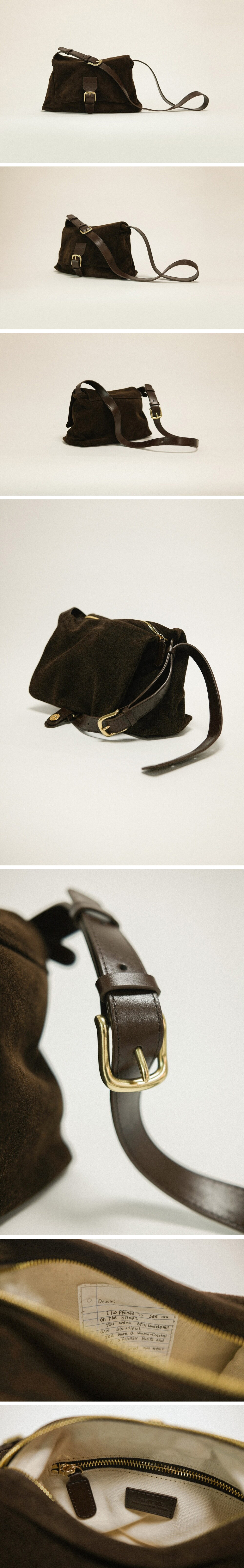 MUSINSA | TUETTOI Mama's Bag - Dark Brown (Suede)