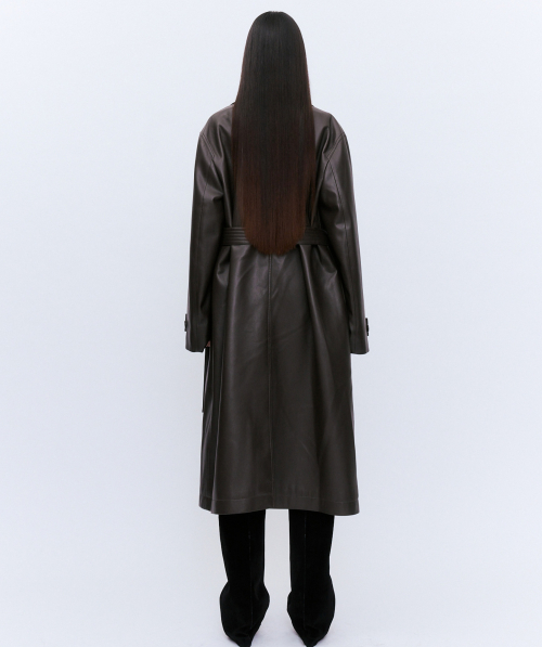RAMSKIN LONG COAT BROWN