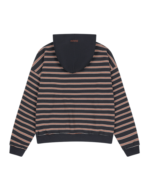 SUNDAY STRIPE HOODIE NAVY