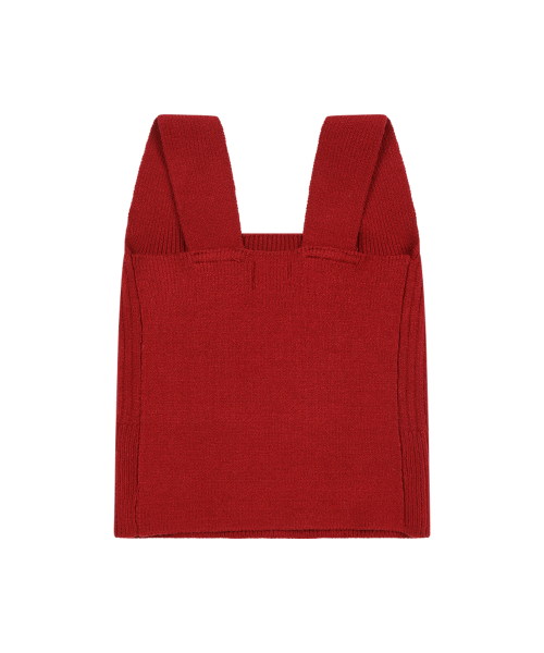 SUN CROPPED VEST RED