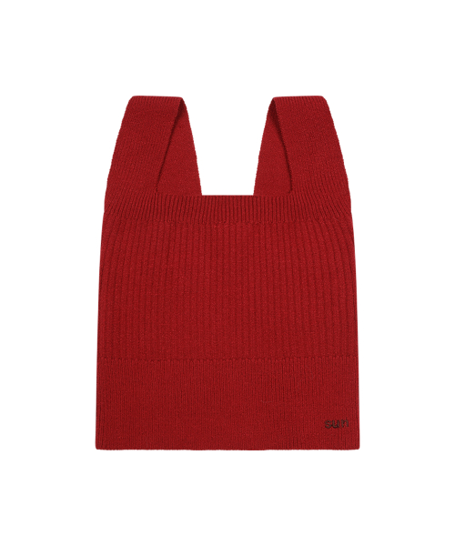 SUN CROPPED VEST RED