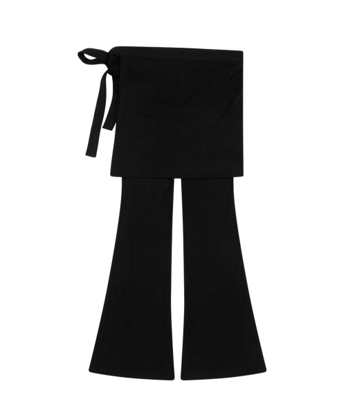 SUN FLARE PANT WRAP SET BLACK