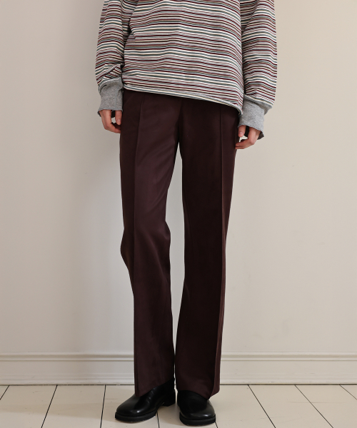 Bel suede pants (wine)