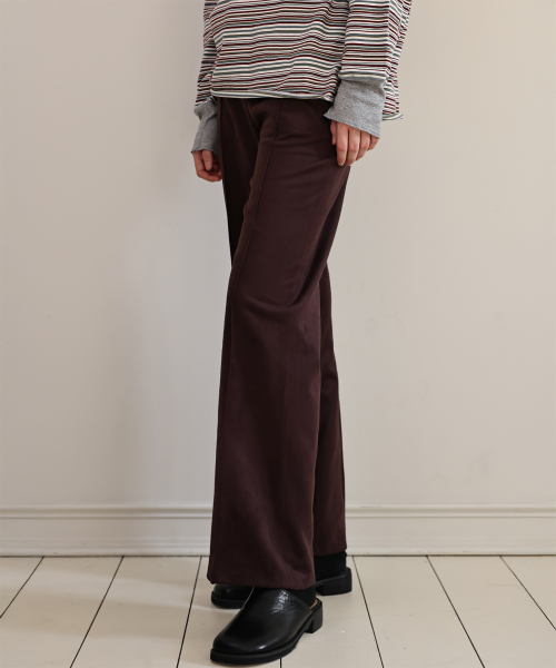 Bel suede pants (wine)