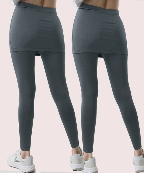 [2PACK] Женские утепленные легинсы с юбкой AR-39 (4 цвета)
