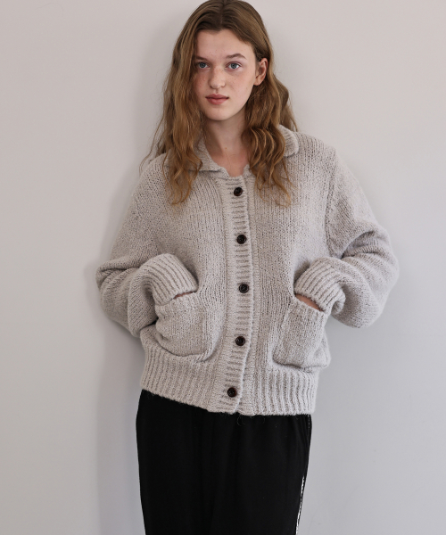 Eve collar cardigan (beige)
