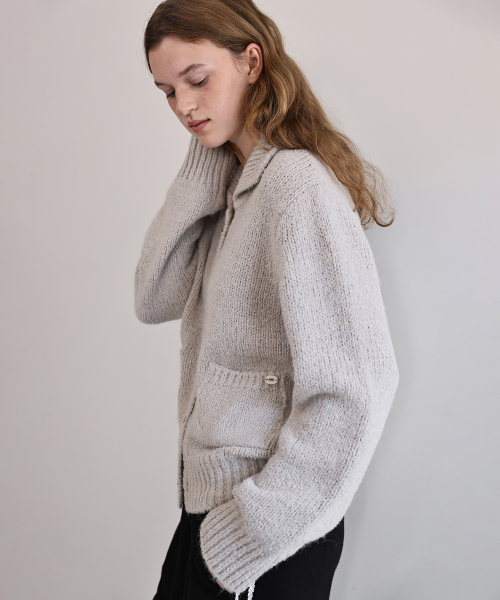 Eve collar cardigan (beige)