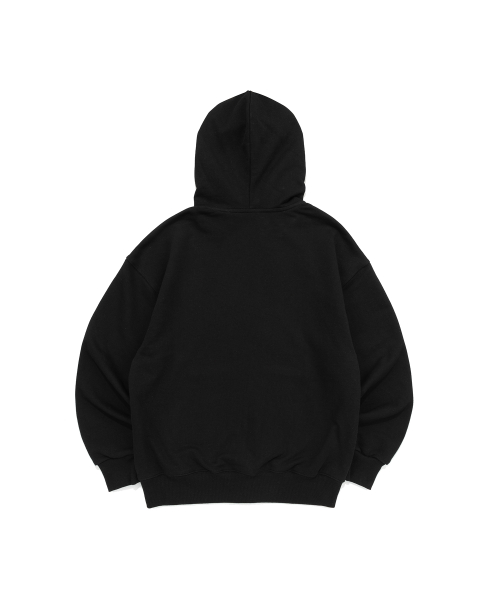 BECANVAS OVERFIT 2WAY HOOD ZIP-UP (BLACK)