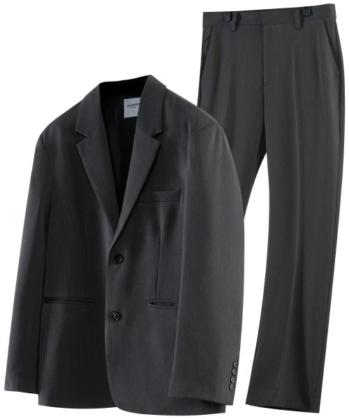 [SET UP]Semi-wide pants & overfit suit set 2Color