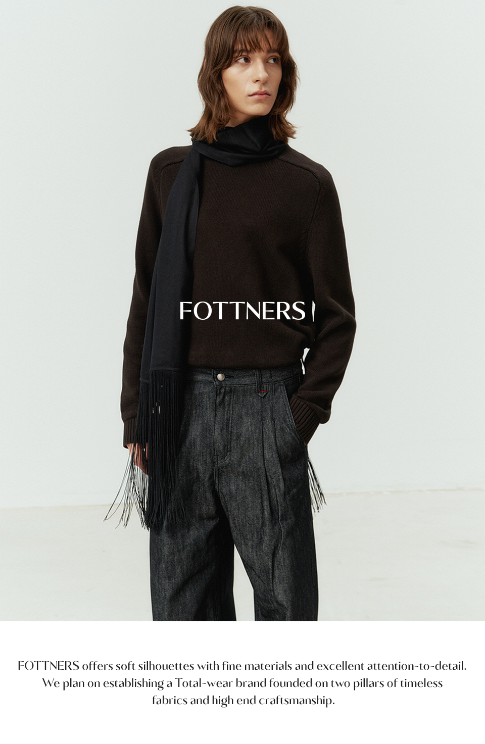 MUSINSA | FOTTNERS Two Tuck Wide Indigo Jeans