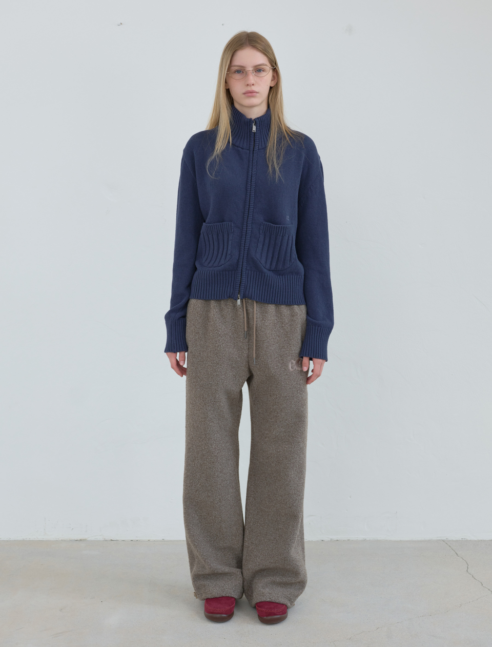MUSINSA公式 | ENZO BLUES Teddy Two Way Banding Pants (Beige)