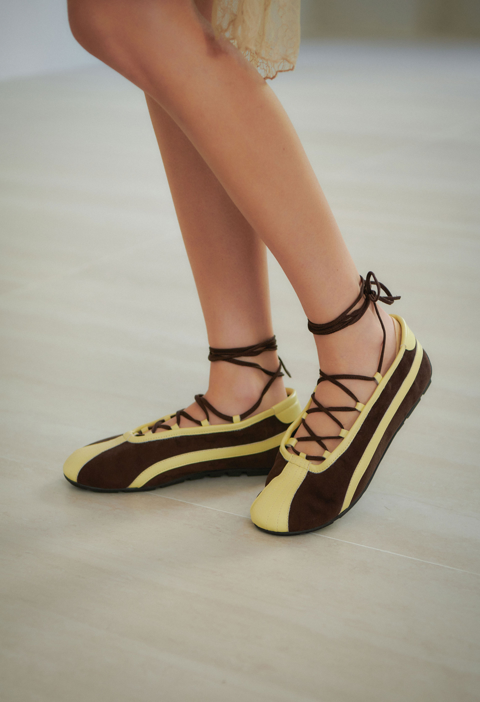 MUSINSA | TAGTRAUME Dolce Lace-Up Ribbon Mary Jane Sneakers