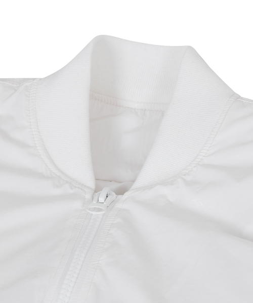 Короткий пуховик 86-IRO342 Essential Balloon Glossy MA-1 White