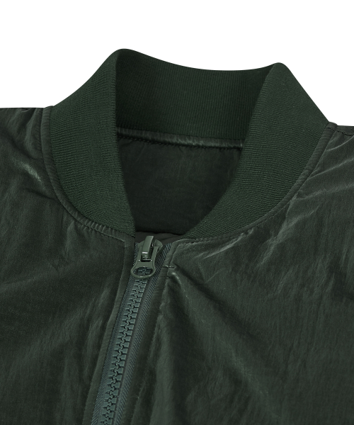 86-IRO342 Essential глянцевый MA-1 пуховик-бомбер Green