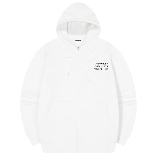With You оверсайз худи-молния 7 Color [ULZH_5006]
