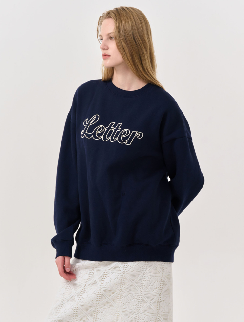 Свитшот UNISEX с начесом и принтом [NAVY] / SBD4U02010