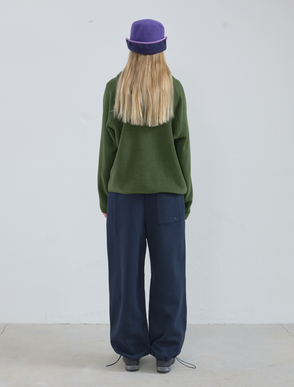 MUSINSA | ENZO BLUES Two-way jersey pants (Navy)