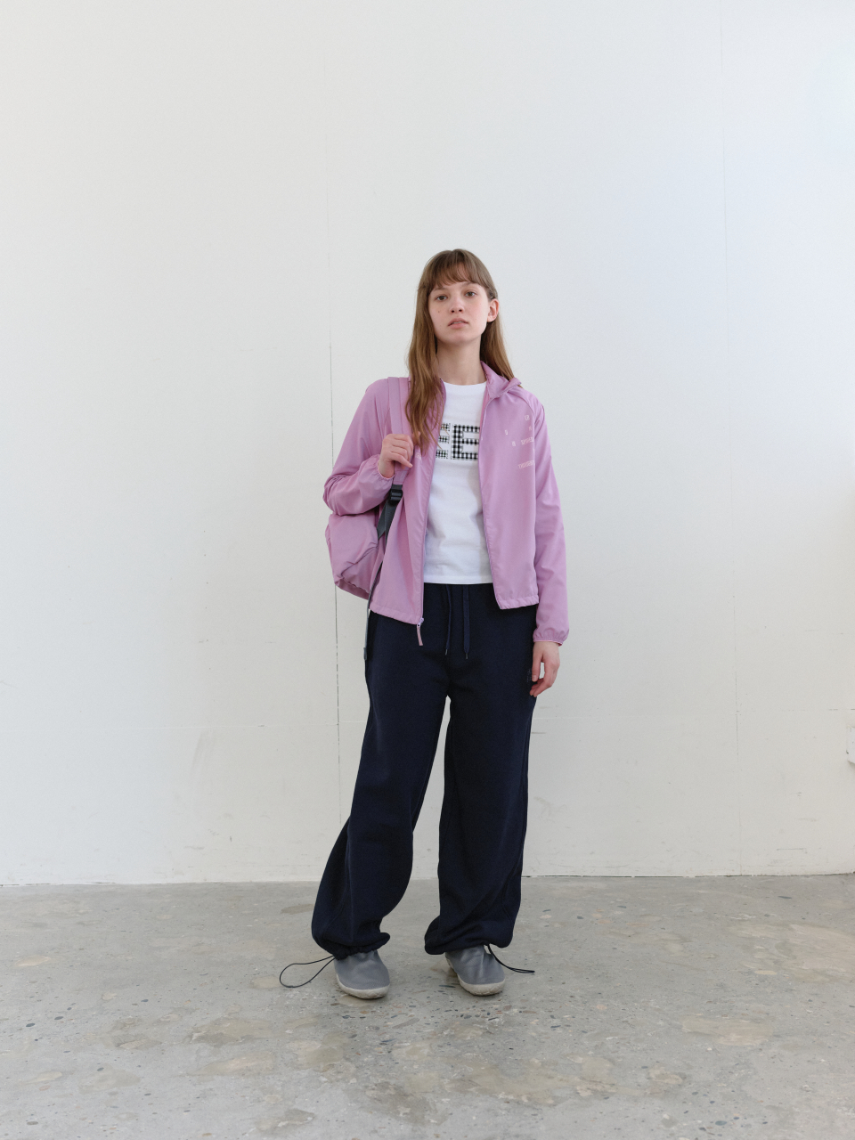 MUSINSA | ENZO BLUES Two-way jersey pants (Navy)