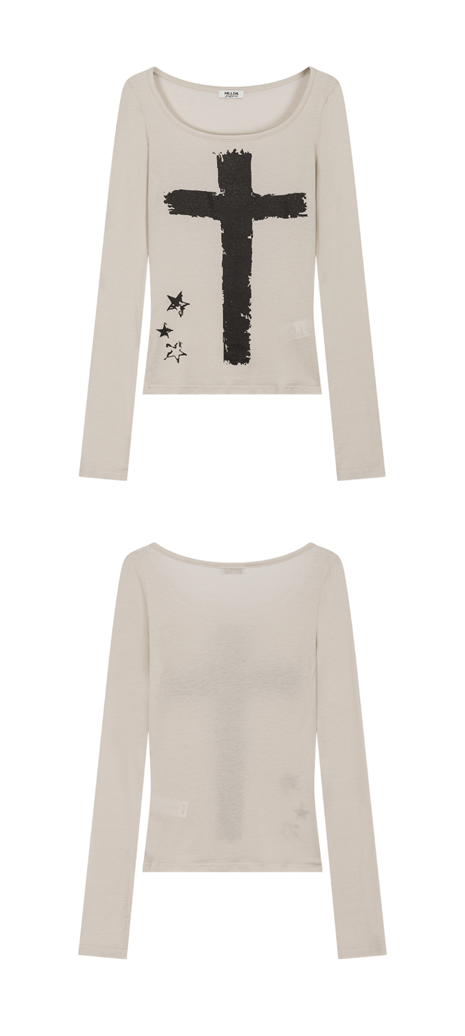 HILLDA トップス Emergency Long Sleeve MUSINSA公式 | HILLDA Emergency Long Sleeve [Beige]