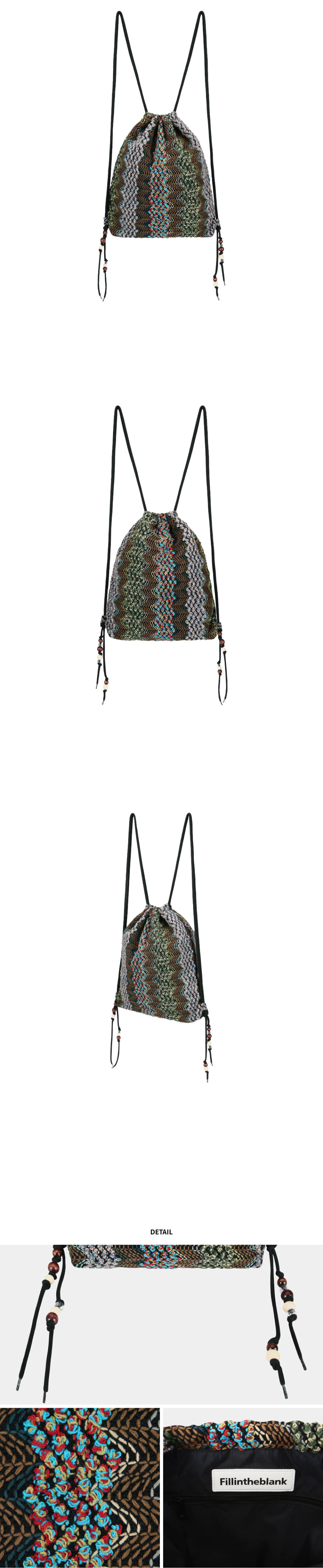 ◇韓國[Fillintheblank]Battery Gym Sack (multi)◇