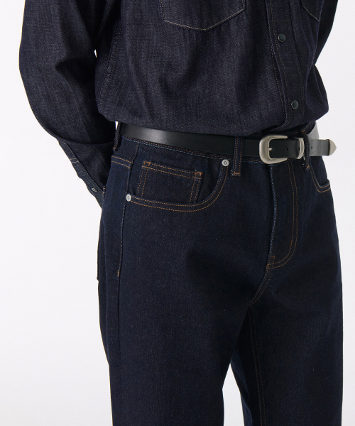 FLARE DENIM PANTS [DEEP INDIGO]