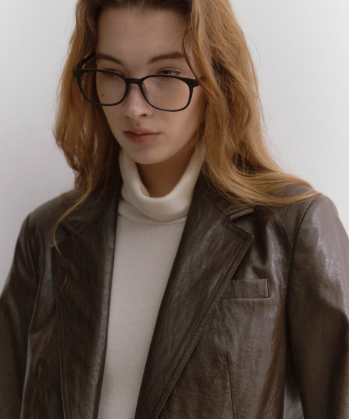 Кожаный блейзер (Brown)