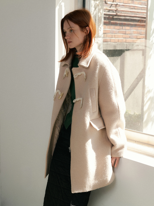 Toggle button boucle half coat (2color)