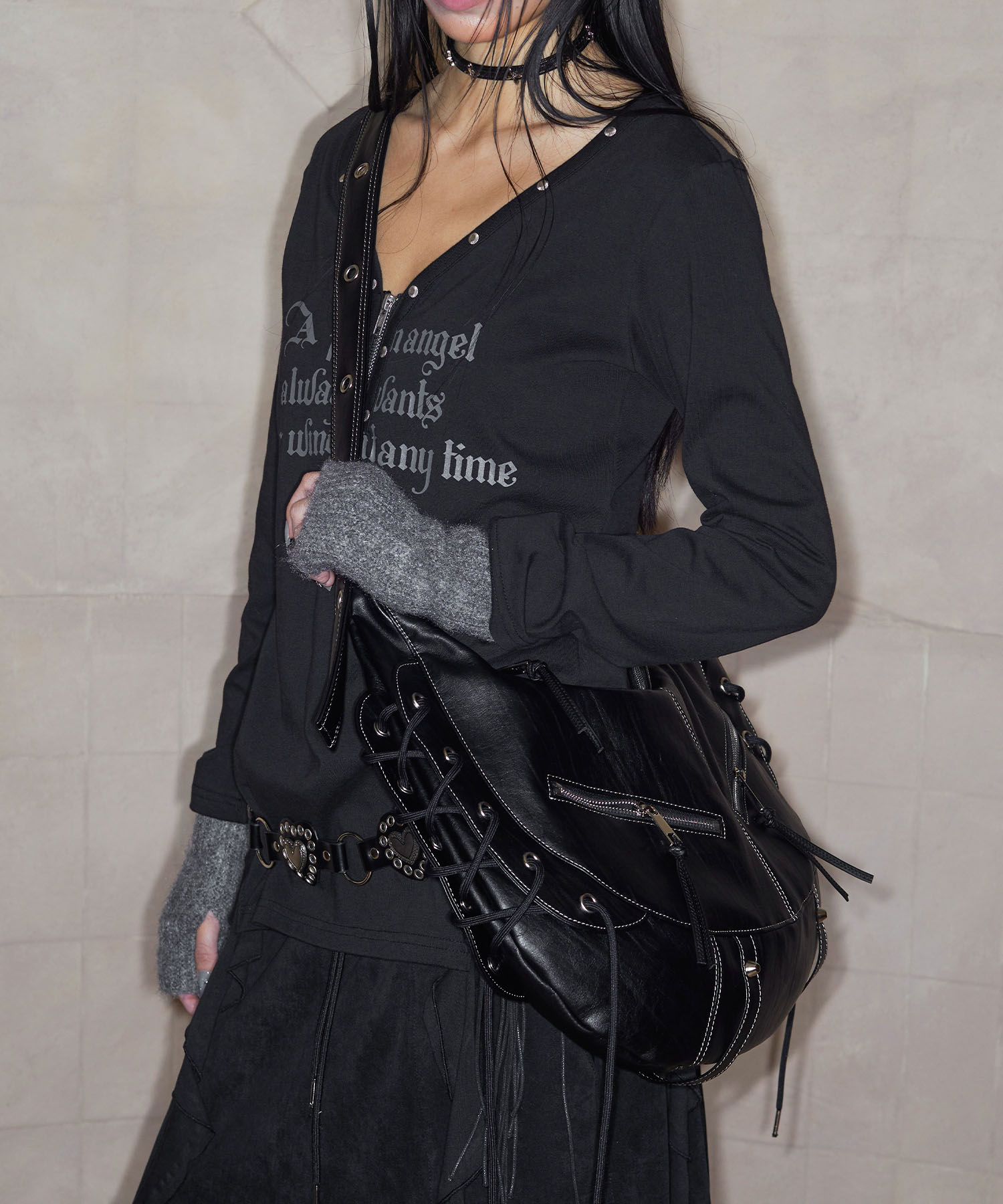 Halfmoon Moto Cross Bag (LEATHER)