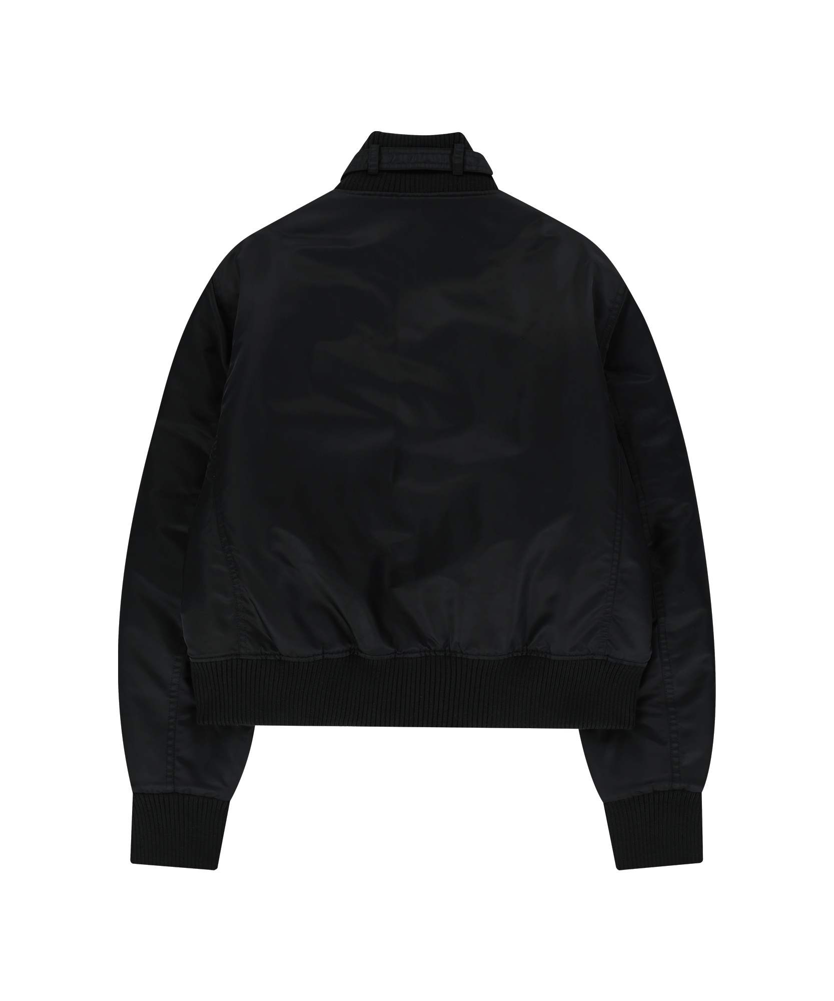High-Neck MA-1 Jacket (Black)