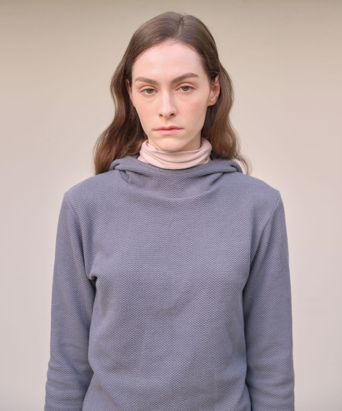 Cotton hoodie [ Charcoal ]