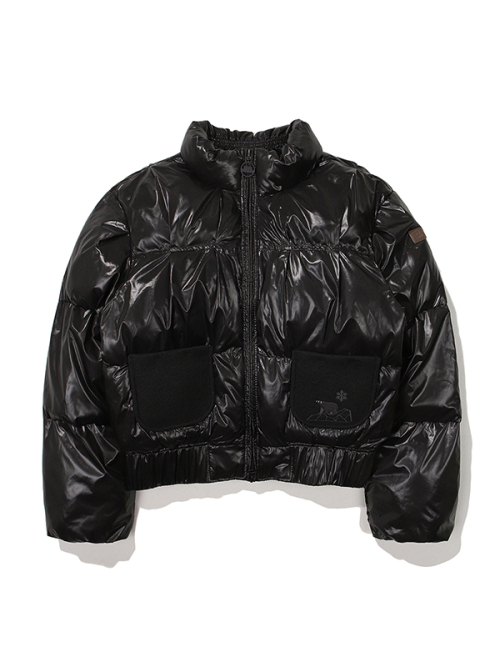 Женский короткий пуховик с клапаном W Flap Black