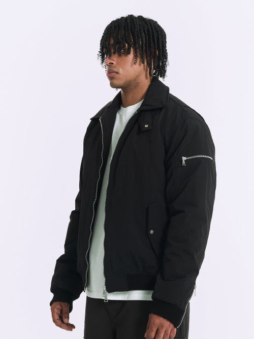 COLLAR FLIGHT BOMBER JACKET