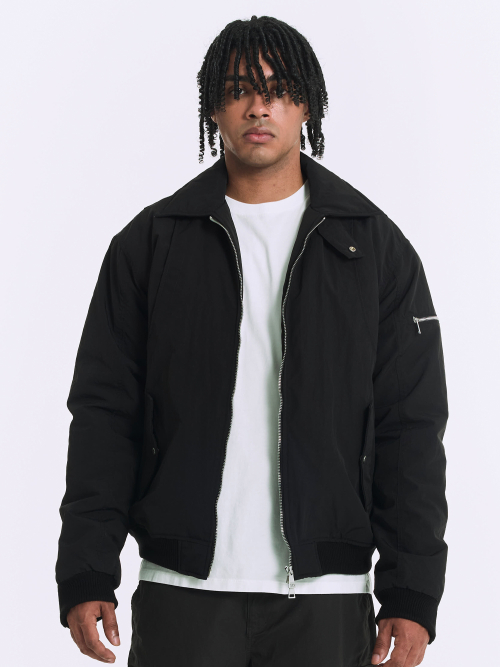 COLLAR FLIGHT BOMBER JACKET