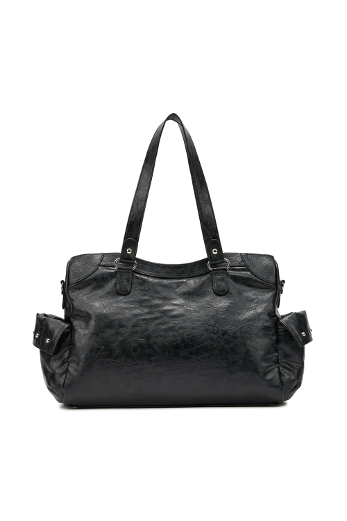 STUD POCKET BIG BAG IN BLACK
