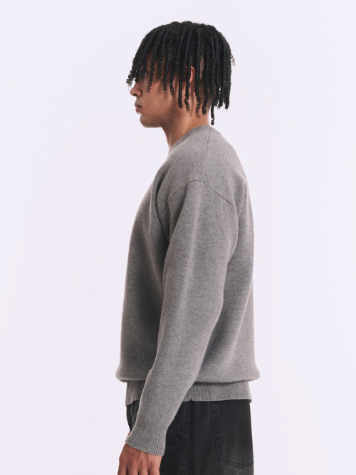 Базовый свитер с круглым вырезом Grey