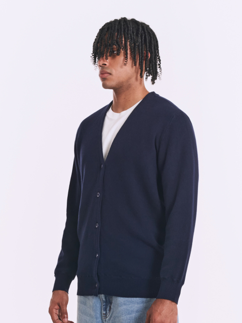 Базовый трикотажный кардиган Navy