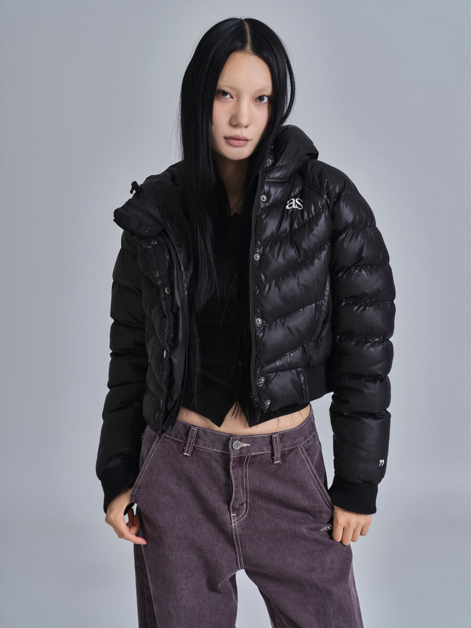 애즈온(ASON) SHORT PUFFER JACKET / BLACK - 사이즈 & 후기 | 무신사