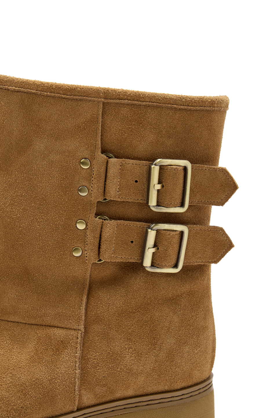 다이닛(DEINET) TEDDY BEAR BUCKLE BOOTS IN BROWN - 사이즈 다이닛(DEINET) TEDDY BEAR BUCKLE BOOTS IN BROWN - 사이즈