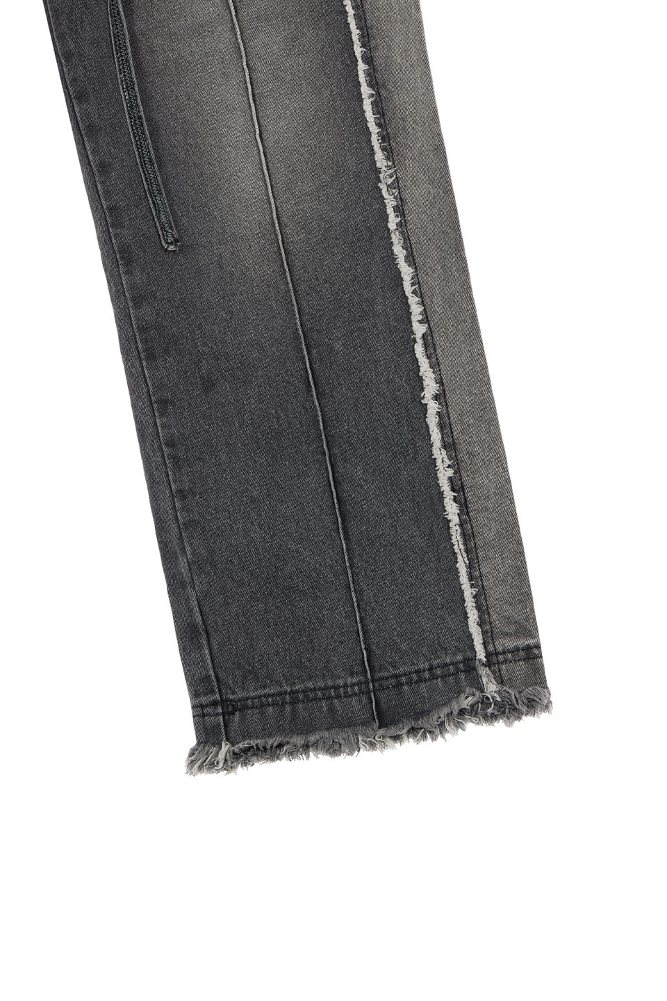 韓国商品/DEINET STRING BELT RAW EDGE JEANS STRING BELT RAW EDGE JEANS IN BLUE - DEINET