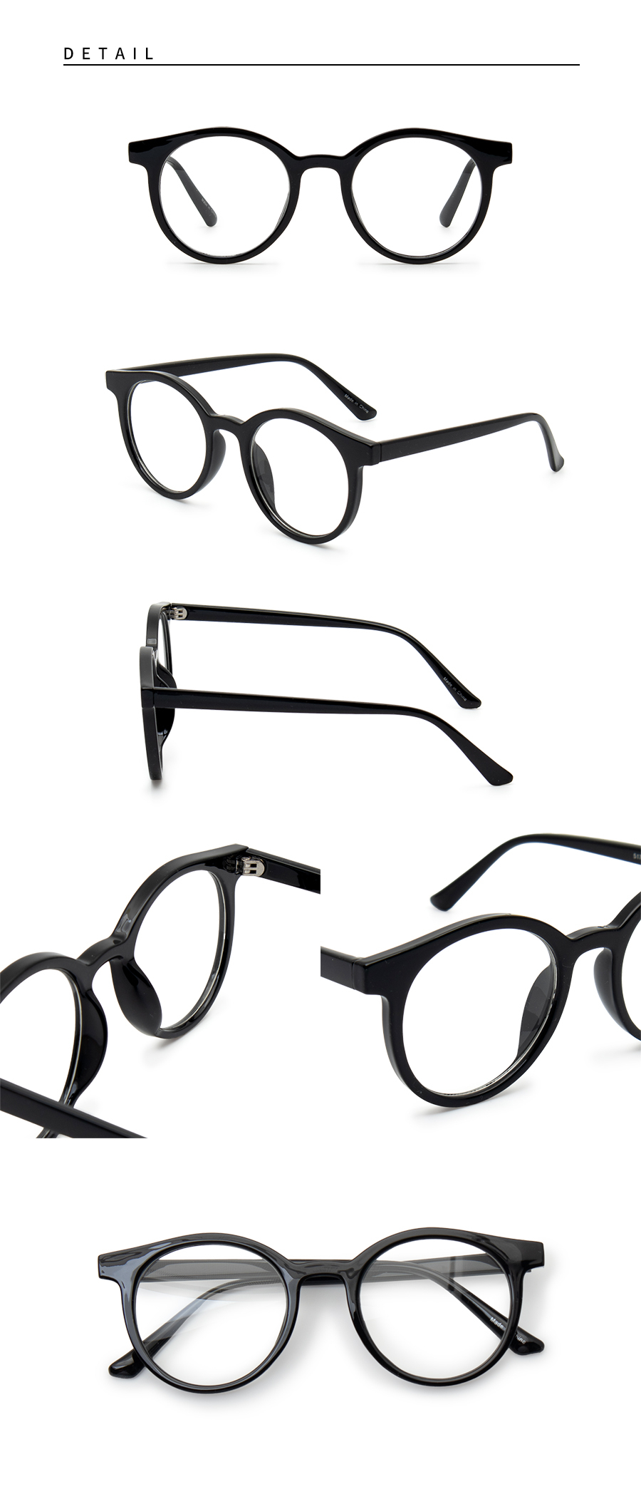 씨엘론다 동그리 라운드 안경테  TRV01 블랙